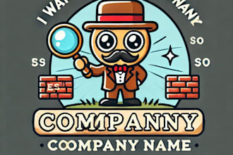 do create a cute vintage cartoon logo illustration design