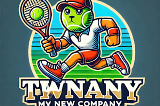 do awesome style tennis mascot logo design with express delivery