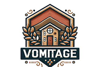 design carpentry and wood craft logo