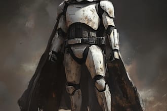 create a game character illustration for a video game or science fiction