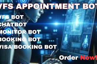 create vfs appointment bot booking bot visa booking bot monitor bot
