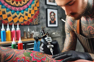 create a cover up or makeover your tattoo design