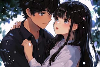 do you couple anime art