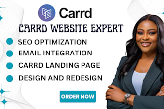 design carrd website redesign carrd website card website landing page wordpress