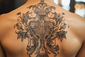 create unique custom tattoo any tattoo design, tattoo artist