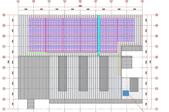 design you 2d layout for solar panel on your roof