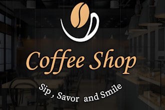 design coffee shop, bar or restaurant logo