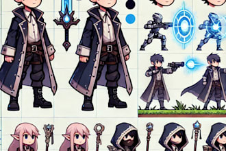 do  create a tile set for your platform game in pixel art