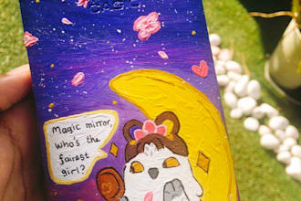 create beautiful traditional custom art for you