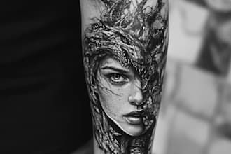 create your anime and comic custom tattoo design