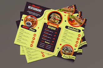 design modern restaurant menu or food menu