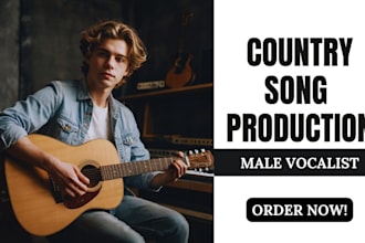 create a custom country song with male vocals and full production
