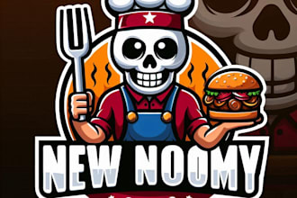 do make BBQ mascot logo design with 1 day delivery