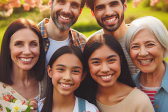 draw a wonderful family portrait