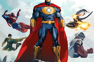 design superhero character for you