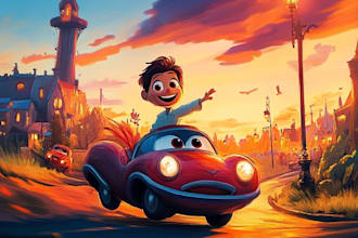 make you a viral ai art like disney or pixar poster