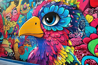 do creative doodle wall art, canvas, mural, graffiti