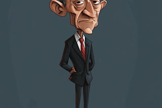 draw your awesome political cartoon art