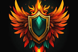 design splendid game logo, mascot, cartoon