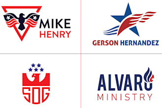 do modern political election campaign logo design