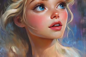 make a disney cartoon portrait art for you