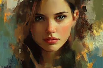 paint digital oil portraits