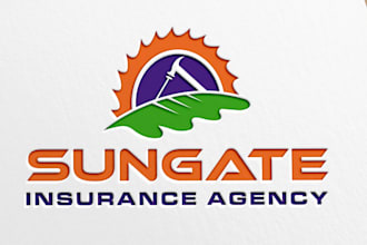 design agriculture, farm, lawn care logo