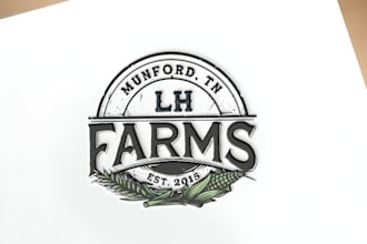 provide unique agriculture, landscape, farm and lawn care logo for your business