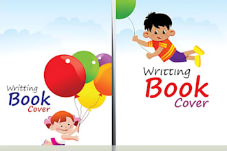 do children story book illustration and children book cover