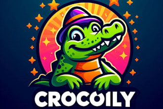 do make crocodile mascot logo design with unlimited review
