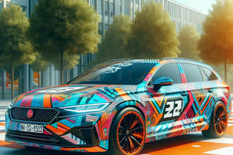 awesome car wrap design and vehicle wrap design