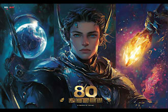 design fantasy book cover, paperback cover, or kindle cover