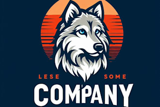 do carte wolf mascot logo design with unlimited review