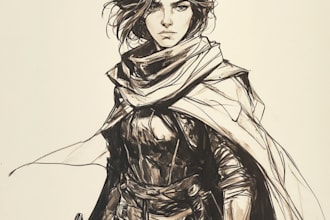 draw your dnd character art