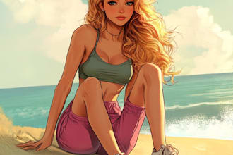 draw a cover art or comic cover art