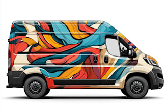 make a custom vehicle wrap, cars, pickups, trailers, etc