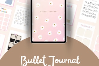 design personalised digital planners and bullet journals