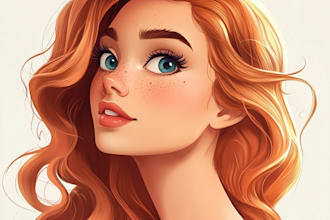 make  your portrait or charater in disney style