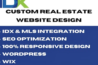 design realtor agent, real estate wordpress website integrate idx mls