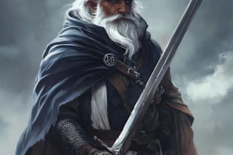 draw your dnd, sci fi, fantasy character or illustration