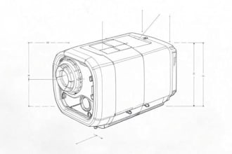 draw a technical drawing, sketch, product illustration