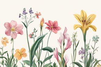 make botanical illustrations of flowers, plants, fruits