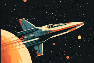 make spaceship, sci fi illustration and sci fi art