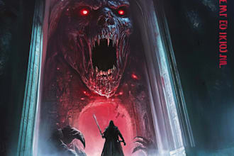 make fantasy horror book cover, etc