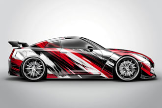 do branding racing car wrap, livery car wrap