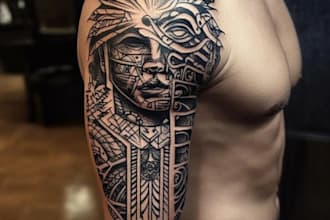 make a minimal line art tattoo