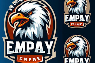 do make eagles head logo emblem template set mascot with express delivery