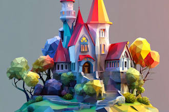 create a professional low poly roblox map