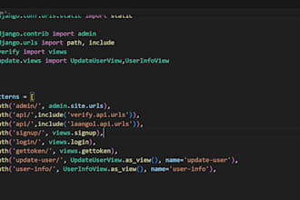django apps chatbots API integrations realtime systems