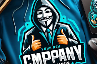do make hacker mascot logo anonymous hoodie gaming with express delivery